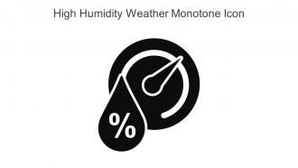 High Humidity Weather Monotone Icon In Powerpoint Pptx Png And Editable Eps Format