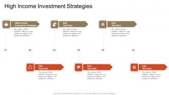 High Income Investment Strategies In Powerpoint And Google Slides Cpb