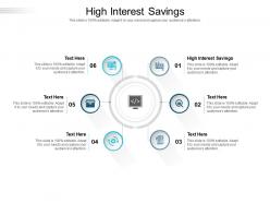 High interest savings ppt powerpoint presentation gallery pictures cpb