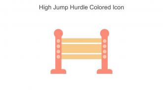 High Jump Hurdle Colored Icon In Powerpoint Pptx Png And Editable Eps Format