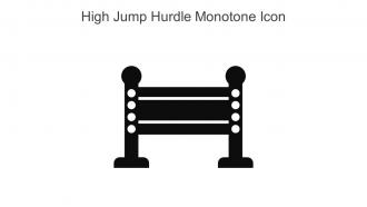 High Jump Hurdle Monotone Icon In Powerpoint Pptx Png And Editable Eps Format