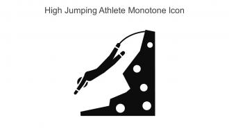 High Jumping Athlete Monotone Icon In Powerpoint Pptx Png And Editable Eps Format