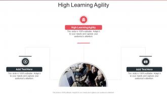 High Learning Agility In Powerpoint And Google Slides Cpb