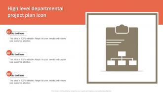 High Level Departmental Project Plan Icon