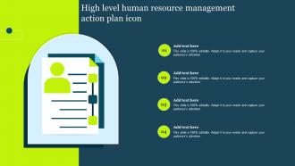 High Level Human Resource Management Action Plan Icon