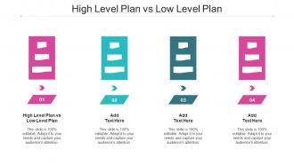 High Level Plan Vs Low Level Plan Ppt Powerpoint Presentation Outline Designs Cpb