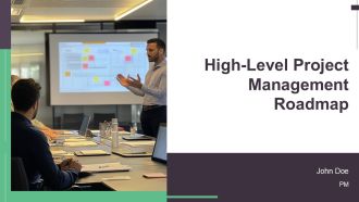 High Level Project Management Roadmap PPT Demonstration AT