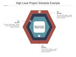 High level project schedule example ppt powerpoint presentation inspiration aids cpb