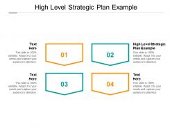 High level strategic plan example ppt powerpoint presentation gallery background image cpb