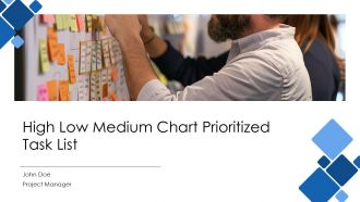 High Low Medium Chart Prioritized Task List PPT Graphics AT