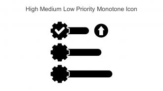 High Medium Low Priority Monotone Icon In Powerpoint Pptx Png And Editable Eps Format