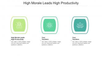 High Morale Leads High Productivity Ppt Powerpoint Presentation Inspiration Slide Portrait Cpb