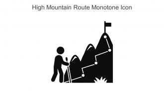 High Mountain Route Monotone Icon In Powerpoint Pptx Png And Editable Eps Format