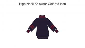 High Neck Knitwear Colored Icon In Powerpoint Pptx Png And Editable Eps Format