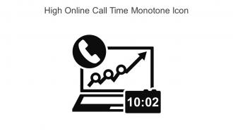 High Online Call Time Monotone Icon In Powerpoint Pptx Png And Editable Eps Format