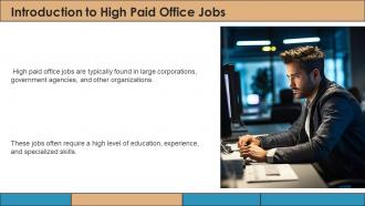High Paid Office Jobs powerpoint presentation and google slides ICP Multipurpose Captivating