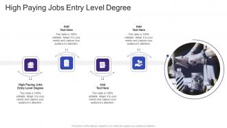 High Paying Jobs Entry Level Degree In Powerpoint And Google Slides Cpb