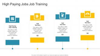 High Paying Jobs Job Training In Powerpoint And Google Slides Cpb