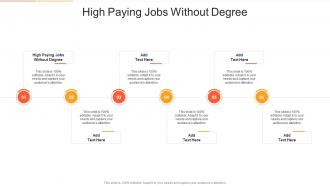 High Paying Jobs Without Degree In Powerpoint And Google Slides Cpb