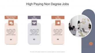 High Paying Non Degree Jobs In Powerpoint And Google Slides Cpb