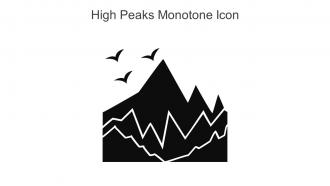 High Peaks Monotone Icon In Powerpoint Pptx Png And Editable Eps Format