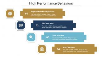 High Performance Behaviors Ppt Powerpoint Presentation Infographic Template Deck Cpb