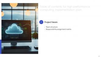 High Performance Computing Implementation Plan Powerpoint Presentation Slides Analytical Editable