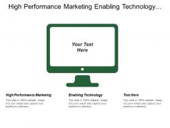 High performance marketing enabling technology social business project