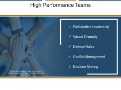 High performance teams ppt design
