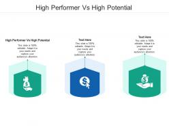 High performer vs high potential ppt powerpoint presentation outline icons cpb