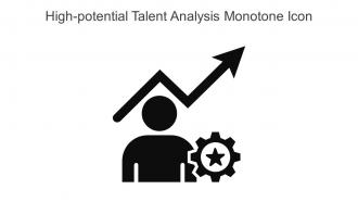 High Potential Talent Analysis Monotone Icon In Powerpoint Pptx Png And Editable Eps Format