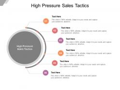 High pressure sales tactics ppt powerpoint presentation gallery images cpb