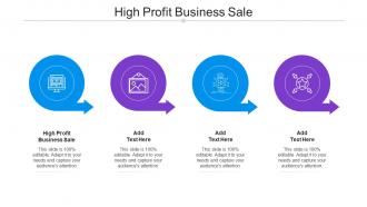High Profit Business Sale Ppt Powerpoint Presentation Slides Layout Cpb