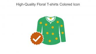 High Quality Floral T Shirts Colored Icon In Powerpoint Pptx Png And Editable Eps Format