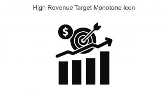 High Revenue Target Monotone Icon In Powerpoint Pptx Png And Editable Eps Format