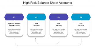 High Risk Balance Sheet Accounts Ppt Powerpoint Presentation Infographics Slide Cpb