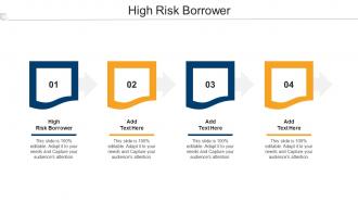 High Risk Borrower Ppt Powerpoint Presentation Infographic Template Cpb