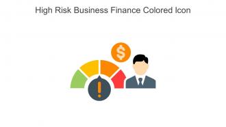 High Risk Business Finance Colored Icon In Powerpoint Pptx Png And Editable Eps Format