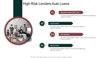 High Risk Lenders Auto Loans In Powerpoint And Google Slides Cpb