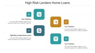 High Risk Lenders Home Loans Ppt Powerpoint Presentation Layouts Background Cpb