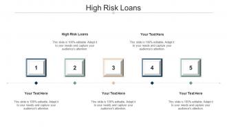 High risk loans ppt powerpoint presentation file infographics cpb