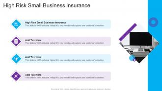 High Risk Small Business Insurance In Powerpoint And Google Slides Cpb
