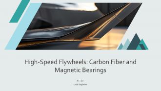 High Speed Flywheels Carbon Fiber And Magnetic Bearings PPT Information AT