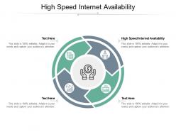 High speed internet availability ppt powerpoint presentation summary template cpb