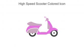 High Speed Scooter Colored Icon In Powerpoint Pptx Png And Editable Eps Format