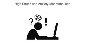 High Stress And Anxiety Monotone Icon In Powerpoint Pptx Png And Editable Eps Format