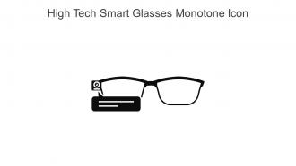 High Tech Smart Glasses Monotone Icon In Powerpoint Pptx Png And Editable Eps Format