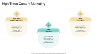 High Three Content Marketing In Powerpoint And Google Slides Cpb