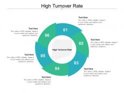 High turnover rate ppt powerpoint presentation layouts deck cpb