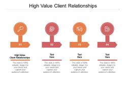 High value client relationships ppt powerpoint presentation inspiration portfolio cpb